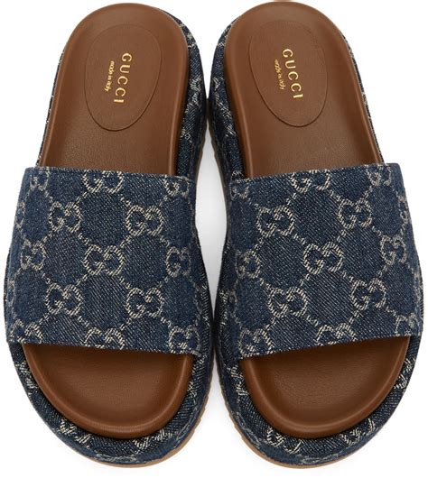 gucci sandals women blue|authentic Gucci sandals women.